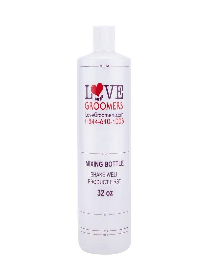 GROOMER ESSENTIALS GROOMER ESSENTALS 32oz Dilution Bottles - Set of 4 - Professional Dog Grooming Mixing Bottles for Shampoo, Conditioner, and Solutions - Image 3